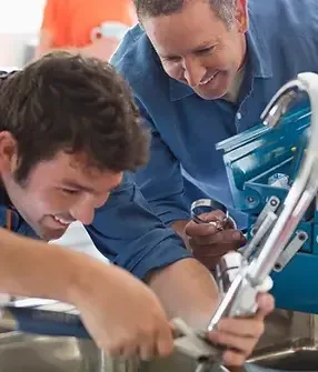 Plumbing guidance and hands-on work