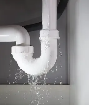 Under-sink drain piping