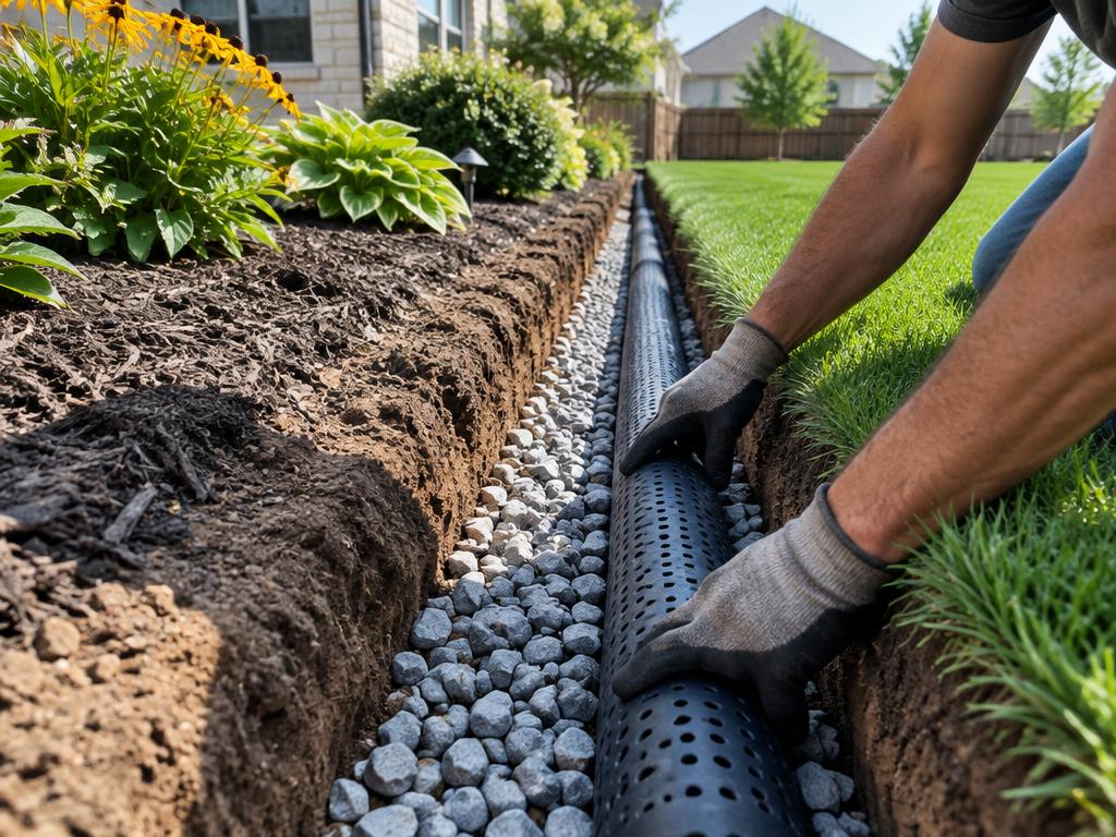 French Drains & Yard Drainage by Jensen Plumbing in Denton County, TX