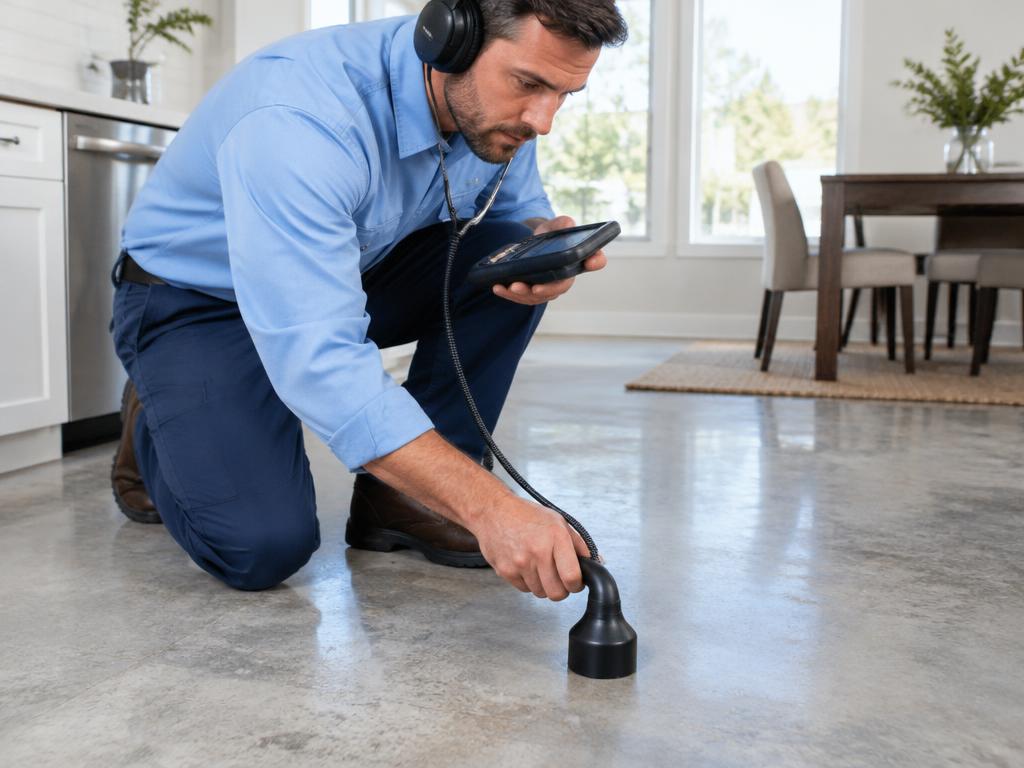 Slab Leak Detection & Repair by Jensen Plumbing in Denton County, TX